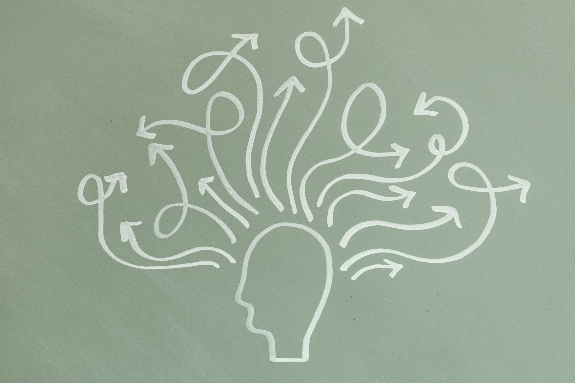 drawing of what's going inside a mind of a person with ADHD